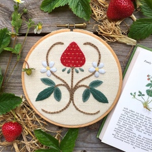 Crewel Kit A Strawberry Fair, Crewel Embroidery Kit A Strawberry Fair, Crewelwork embroidery kit A Strawberry Fair