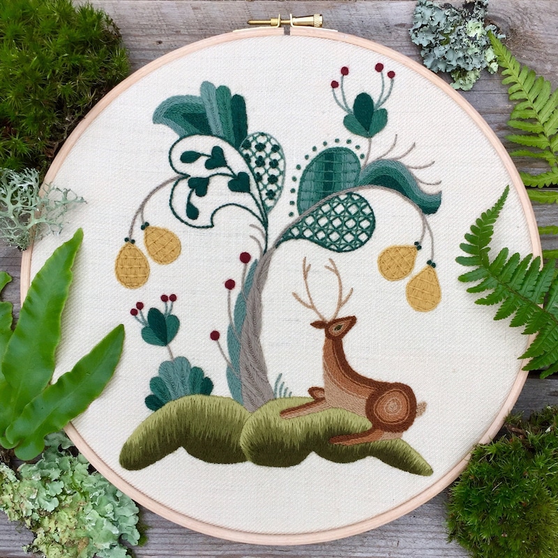 Crewel Patterned Crewel Embroidery Patterns - Etsy