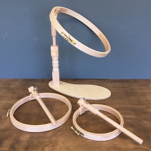Bastidor para asiento de bordado con aros de 10, 8 y 6 pulgadas de Elbesee. imagen 1