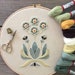 Crewel kit The Auricula Collector, Crewel Embroidery Kit The Auricula Collector, Crewelwork Embroidery Kit The Auricula Collector 