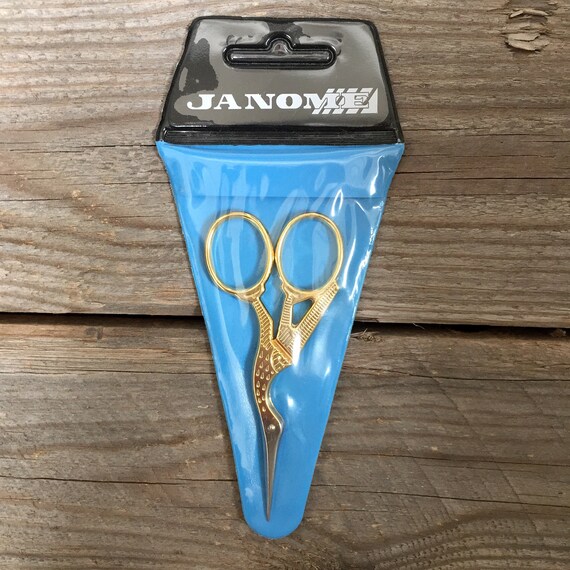 Janome Embroidery Scissors 4.5 Inch – Stainless Steel Fine Point Sewing Snips