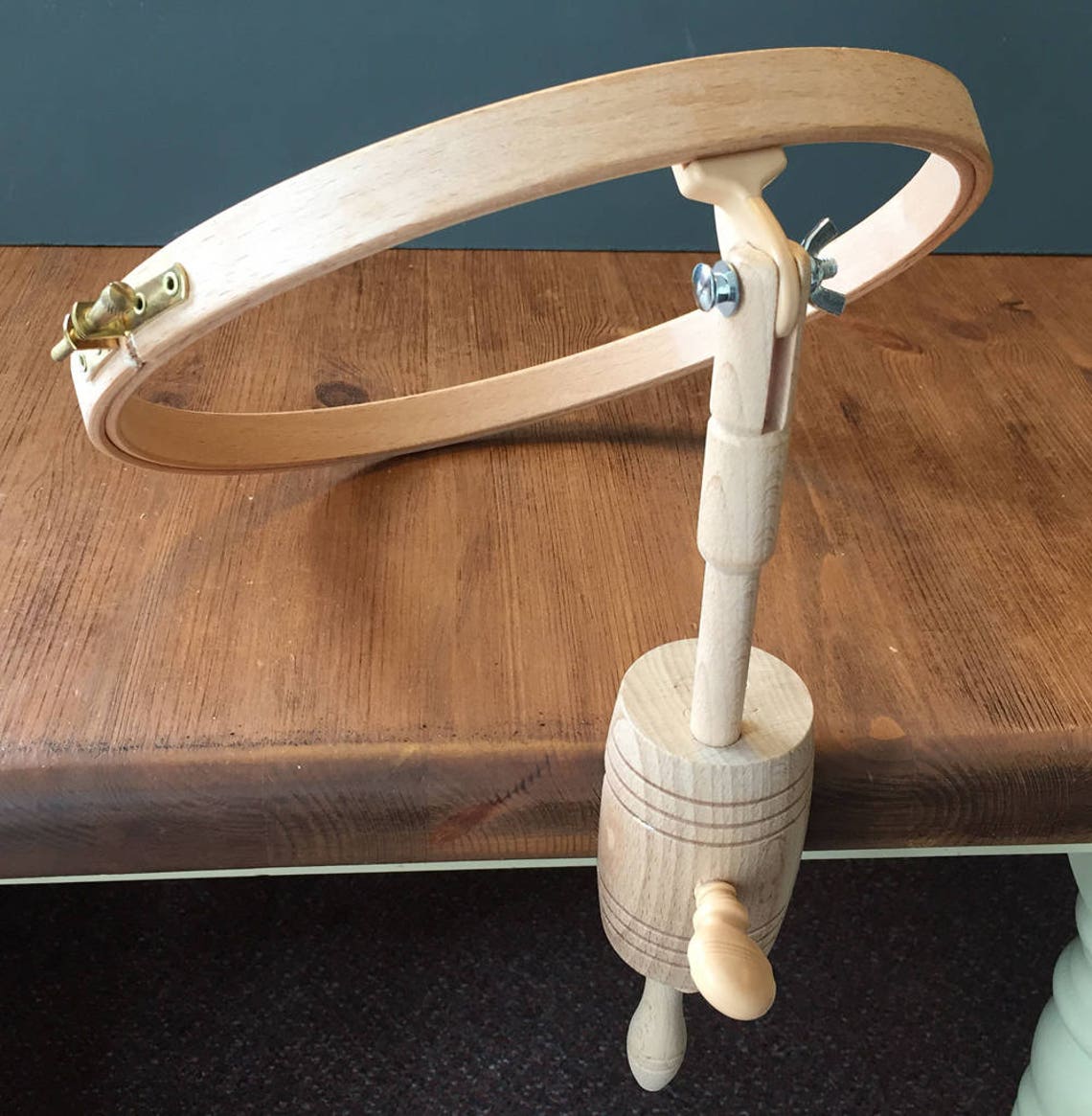 Table Clamp 10 Inch 25cm Embroidery Hoop by Elbesee Etsy