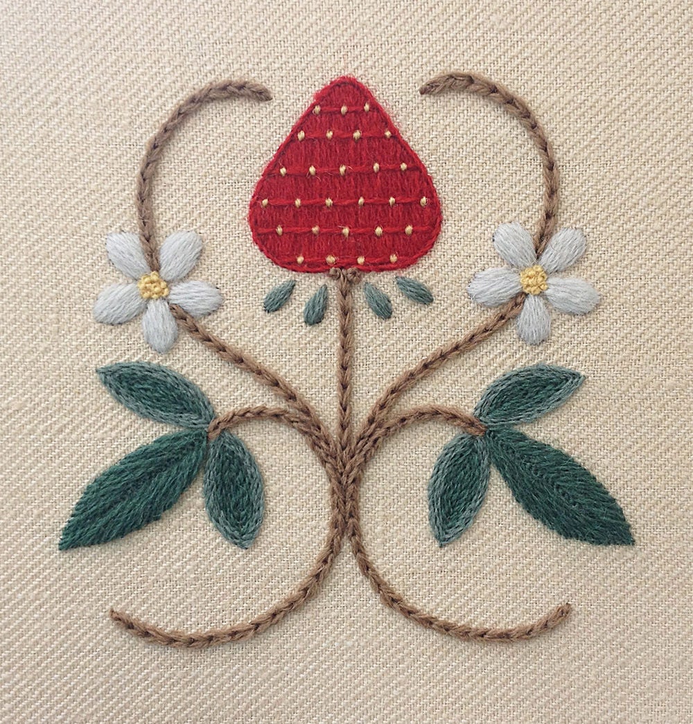 Crewel Embroidery Kit Nouveau Bells And Willows - Melbury Hill