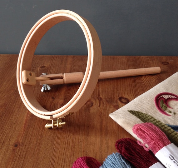 Embroidery 6inch, 15cm, hoops with stalk to work with seat frame by elbesee