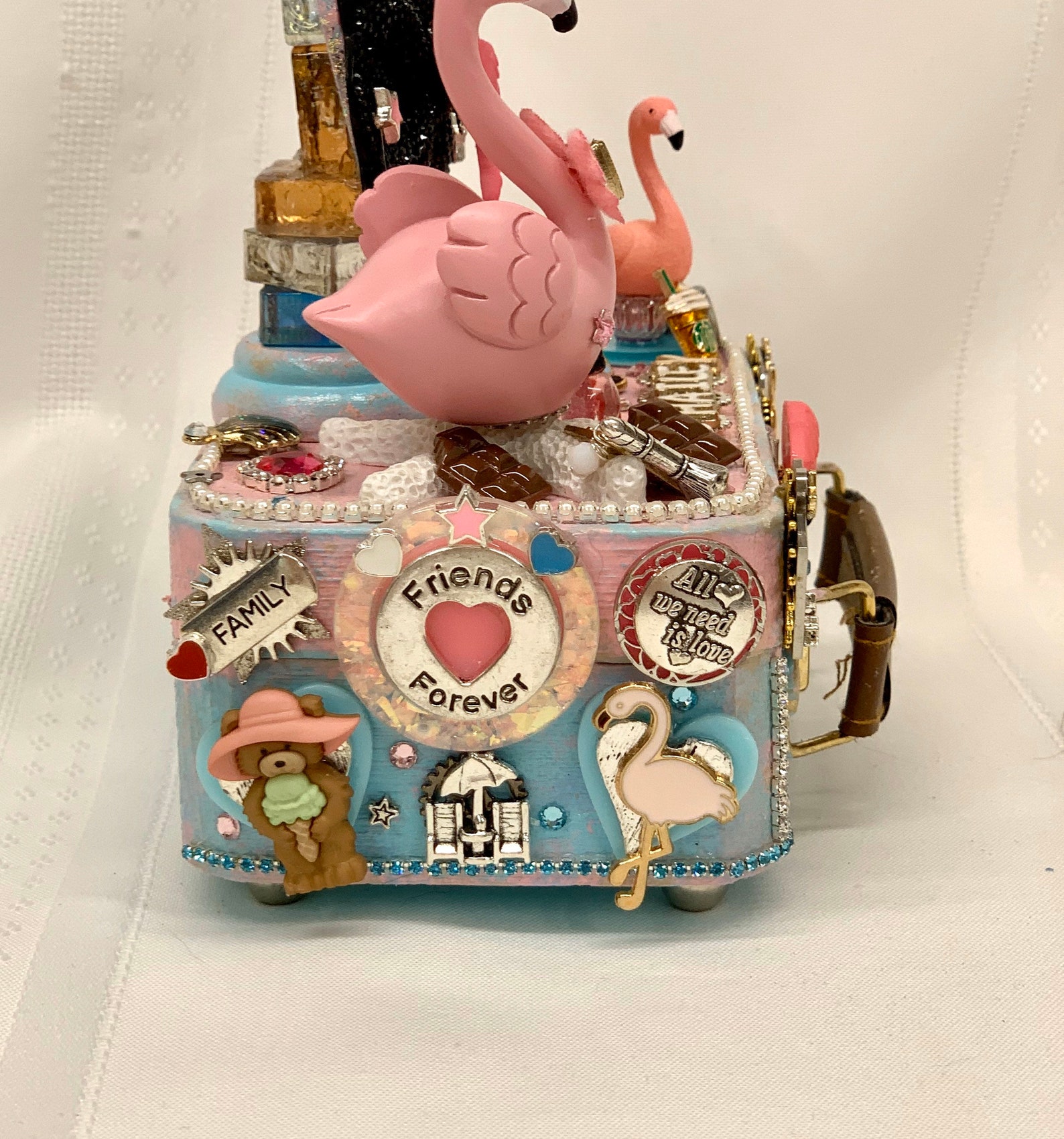 Flamingo Jewelry Box Flamingo Decor Flamingo Gift Beach Etsy