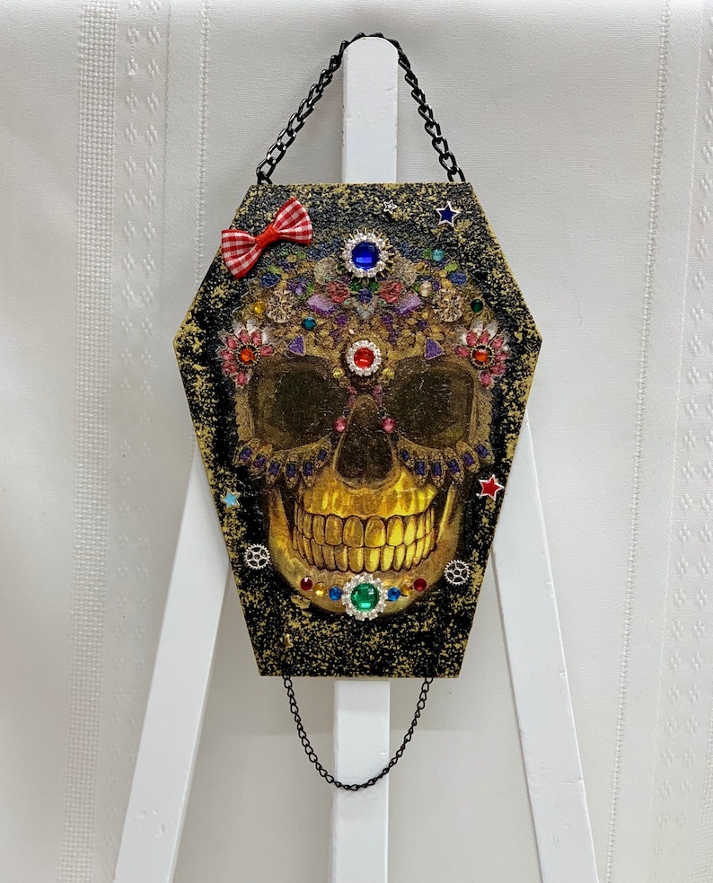 Day Of The Dead Decorative Coffin Sign El Dia De Los Muertos | Etsy