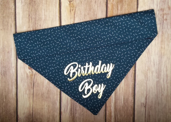 birthday boy dog bandana