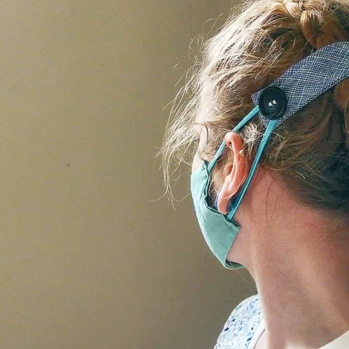 EAR SAVER Reusable 100 cotton PPE face mask ear saver strap Etsy