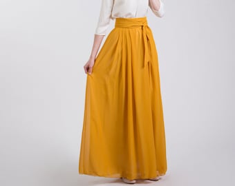 Mustard Skirt - Etsy