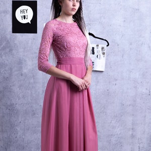 Dusty cedar bridesmaid dress - size US 6-8