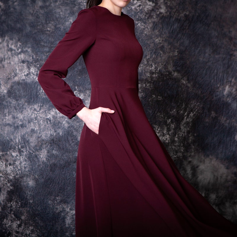 LIDIA WINE DRESS