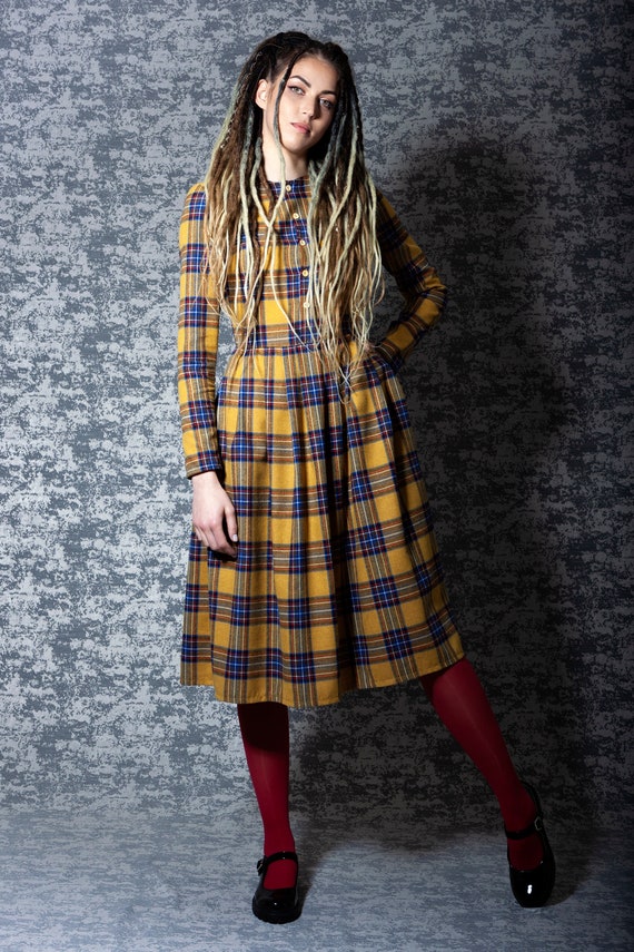 Flannel 2025 midi dress