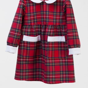 Mother daughter red plaid dress Mother daughter matching dress Mommy and me party outfit Mommy and me matching christmas dresses image 4