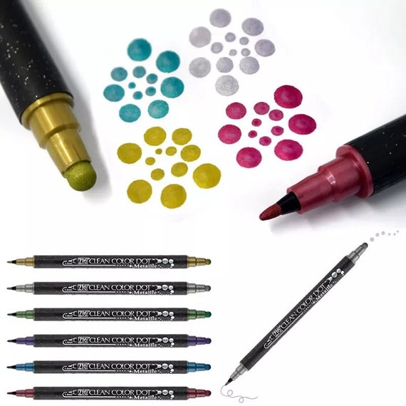 Zig Clean Color Dot Pens Review - The Happy Ever Crafter