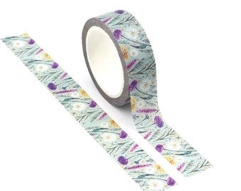 Purple Wildflower Washi Tape