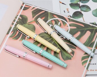 Limited Edition Colours - Jinhao 82 Fountain Pen - Pastel Colours with Silver Trim -Extra Fine Nib