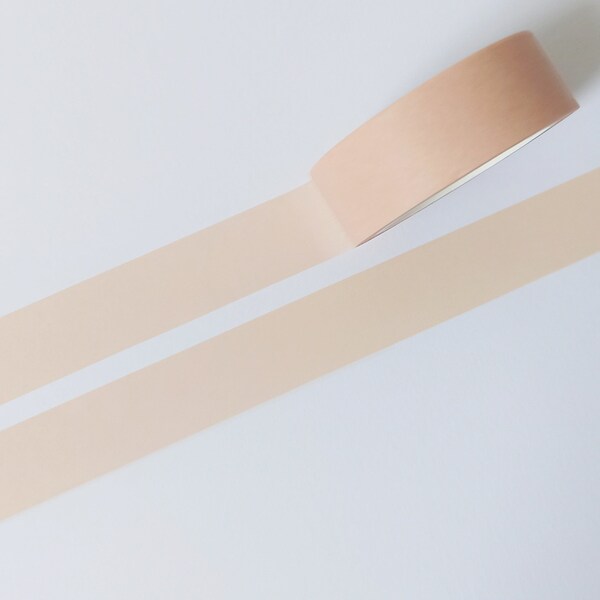 Minimal Matte Peach Colour Washi Tape