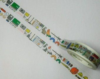 15mm Cute Japanese Washi Tape, School Stationery Planner Tape