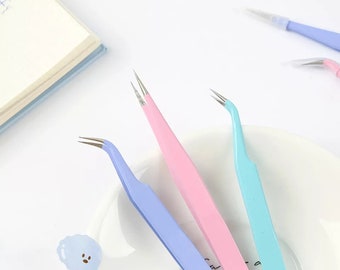 Pastel Precision Fine Tip Crafting Tweezers