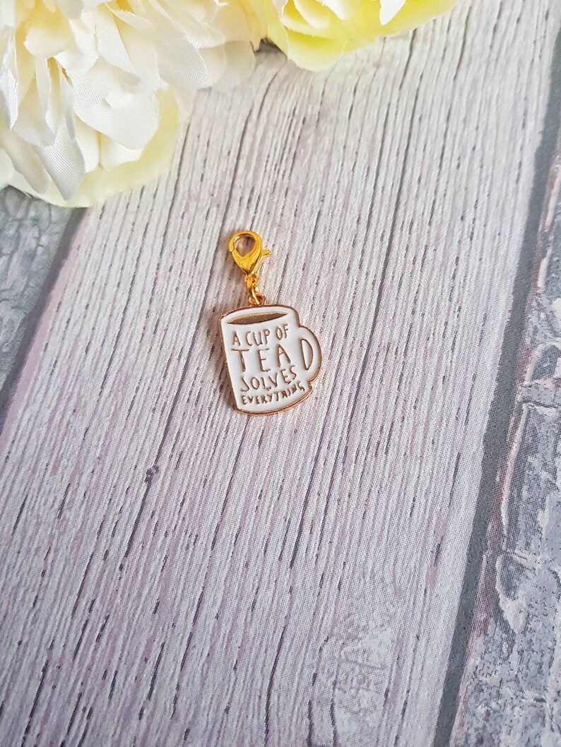 Tea Cup Snag Free Stitch Marker Tea Progress Keeper for Knitting and Crochet
