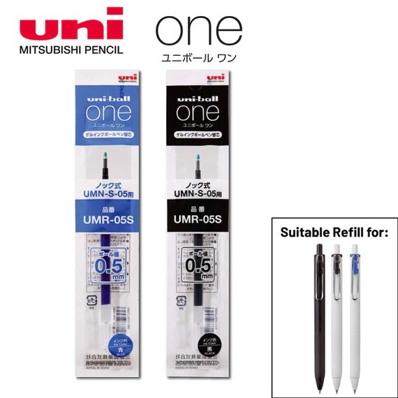Uni-ball One UMR-05S Gel Pen Ink Refill - 0.5 mm - Black Ink