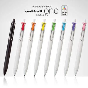 Bolígrafo Uni-ball One con tinta pigmentada de color, 0,38 mm, varios colores