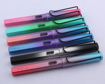 Colourful Ombre Fountain Pen with Convertor