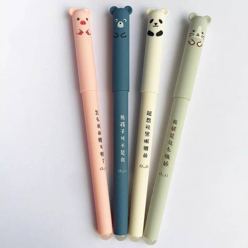 Kawaii Animal Pen Cute Bear Pen Fineline Kawaii Panda Pen