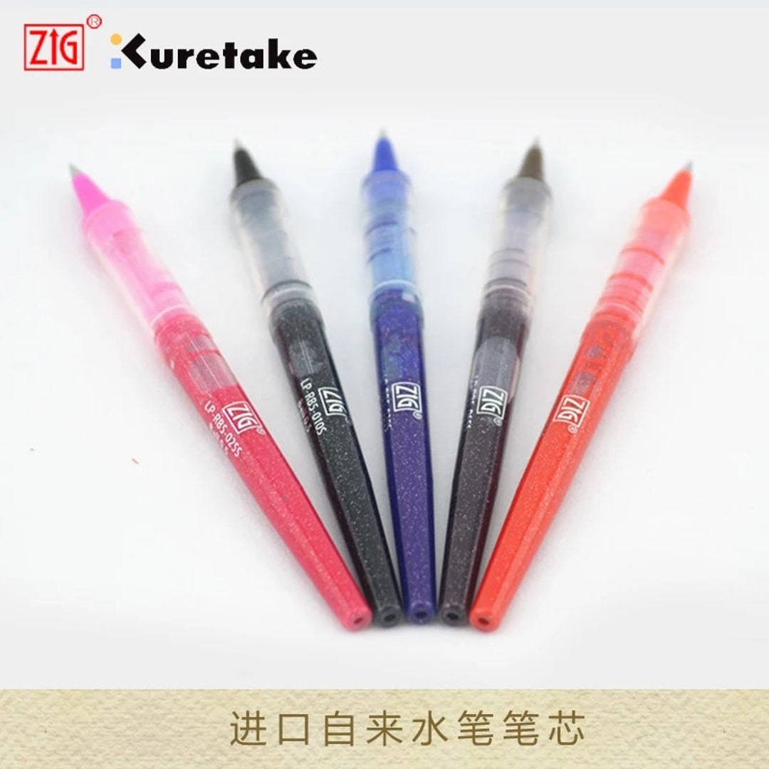 Kuretake Zig Cocoiro Letter Pen Refill, Extra Fine Brush - Cool Gray