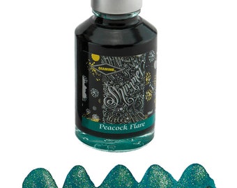 Peacock Flare - 50ml Green Diamine Shimmering Fountain Pen Ink