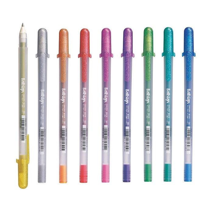 6 Sakura Pens, Sakura Gelly Roll Stardust Meteor Coloring Pens 1mm Bold  Line. Anime, Manga, Illustration, Drawing, Scrapbooking, Shading 