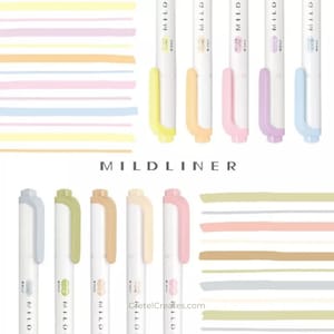 Zebra Mildliner Individual Dual Tipped Highlighter - New 2022 Colours