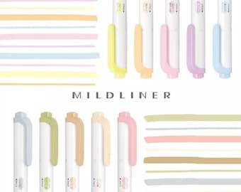 Zebra Mildliner Individual Dual Tipped Highlighter - Nieuwe 2022 kleuren