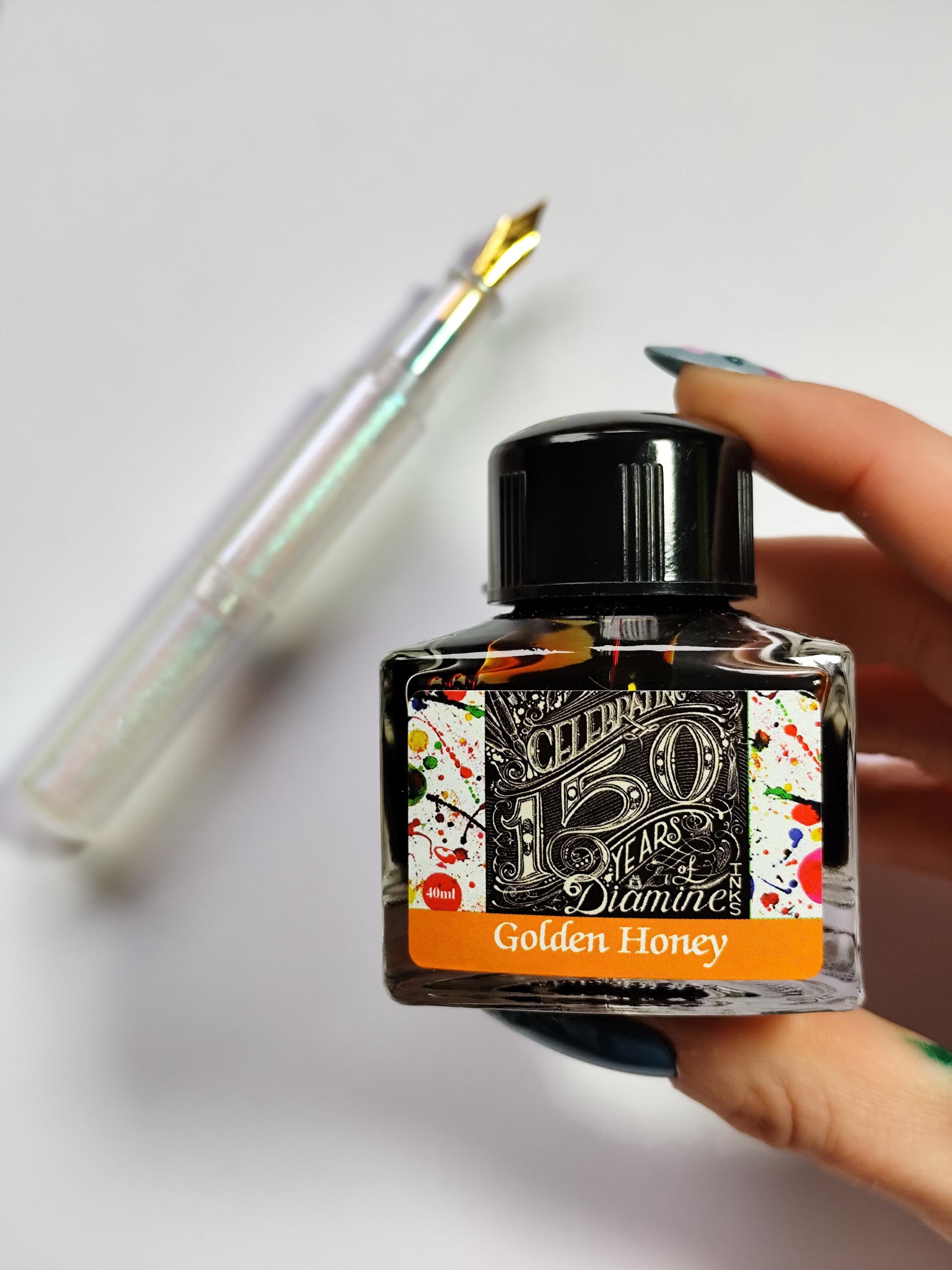 Diamine Gelb Tinte Im Glas – 80 Ml, Für Füller & Kolbenfüller, Handgemachte Schreibtinte