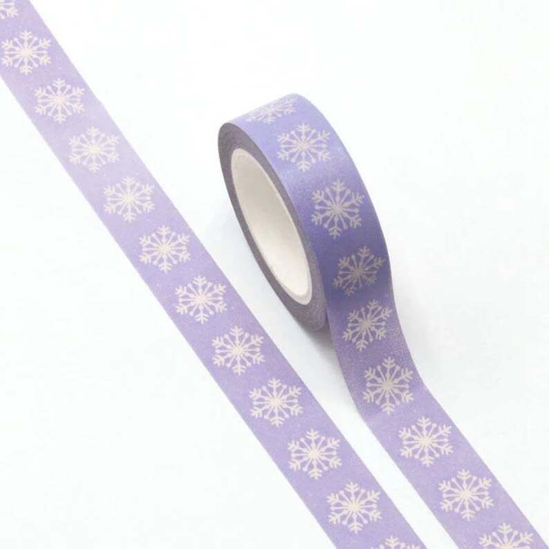 Purple Snowflake Washi Tape