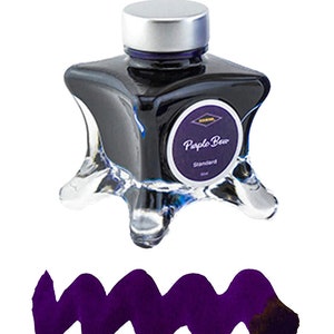 Diamine Inkvent Blue Edition Fountain Pen Ink - Purple Bow
