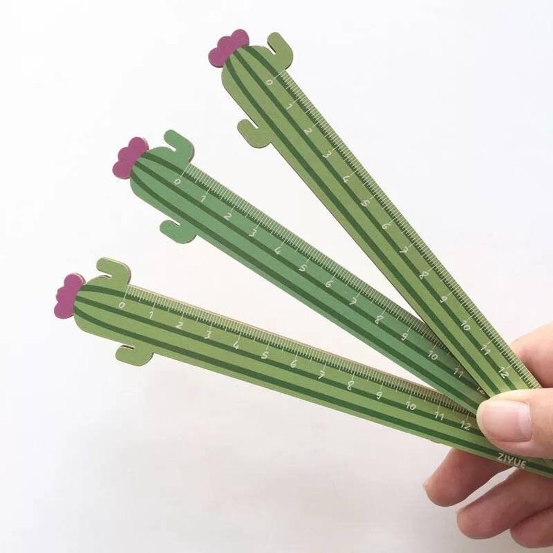 Botany Ruler Wooden Cactus Ruler - Etsy