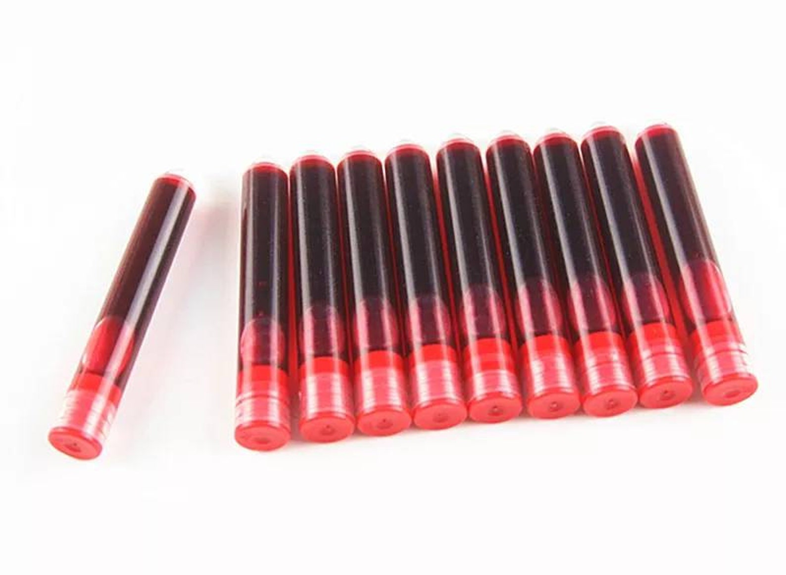3.4mm Calibre Red Fountain Pen Cartridges Coloured Ink Etsy UK