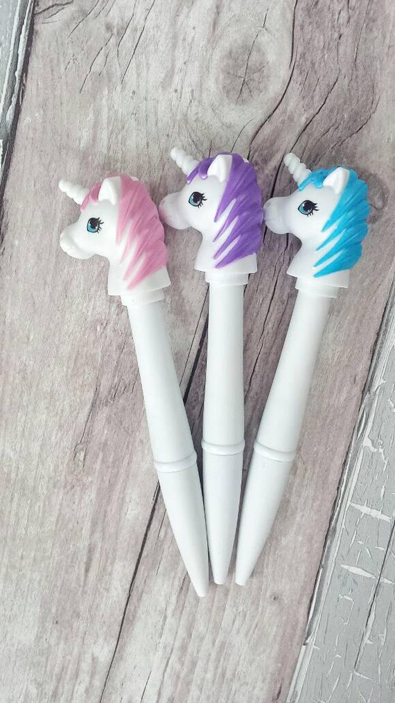 Unicorn Ballpoint Pen Unicorn Light Up Pen Children's Etsy