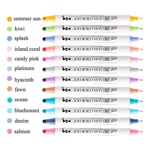 Kuretake Zig Clean Color Dot Individual Pens 