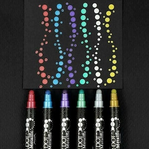 Bolígrafos individuales metálicos Kuretake Zig Clean Color Dot