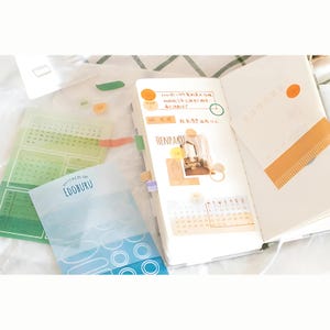 Kit de pegatinas para diario washi coreano