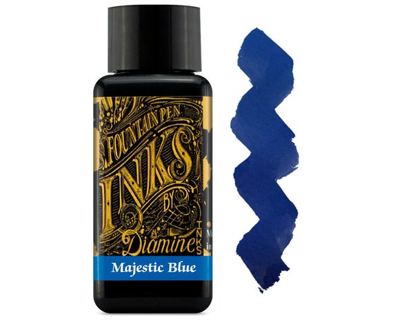 Flacone di inchiostro per penna stilografica Majestic Blue Diamine 30 ml -   Italia