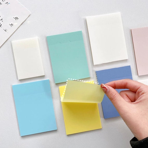 Pastel Coloured Transparent Sticky Notes -  UK