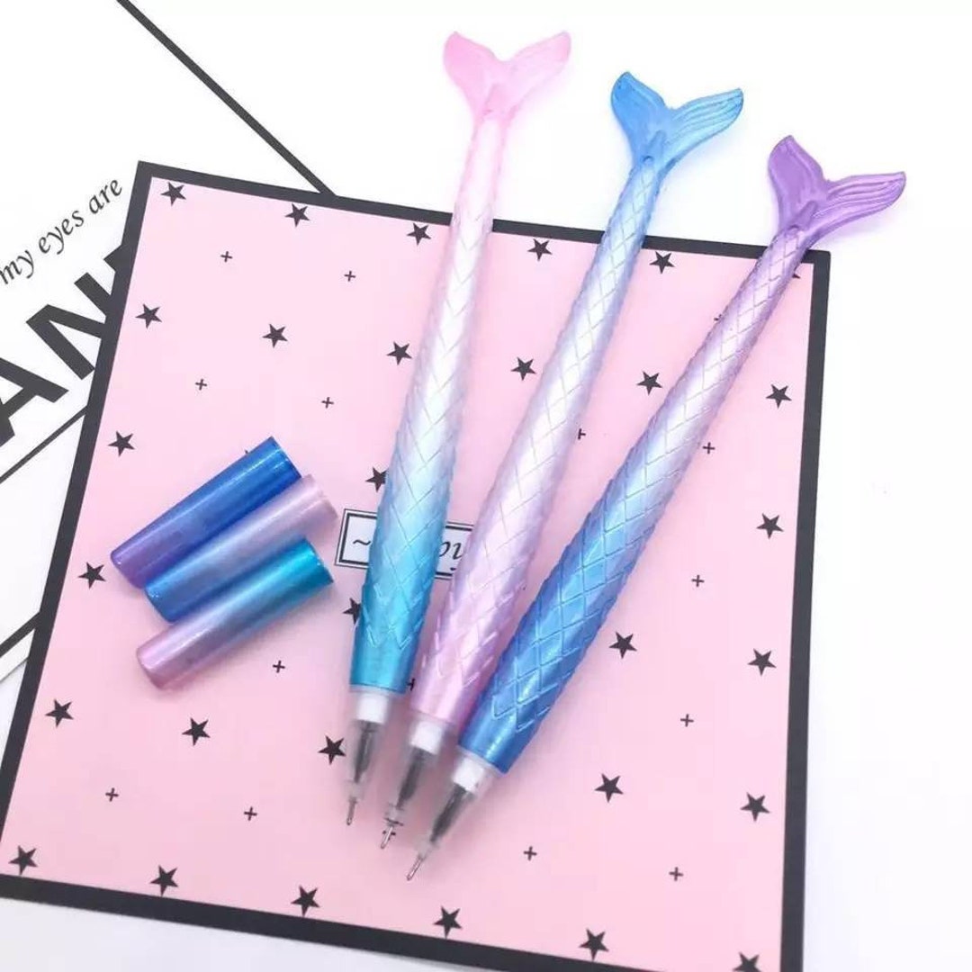 Kawaii Metallic Mermaid Tail Rollerball Gel Pen 