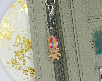 90's Baby Rainbow Troll Planner Charm