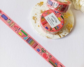 School Stationery Washi Tape, Pens & Pencil Decorative Tape