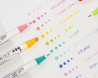 Kuretake Zig Clean Color Dot Double-Sided Marker, Fawn