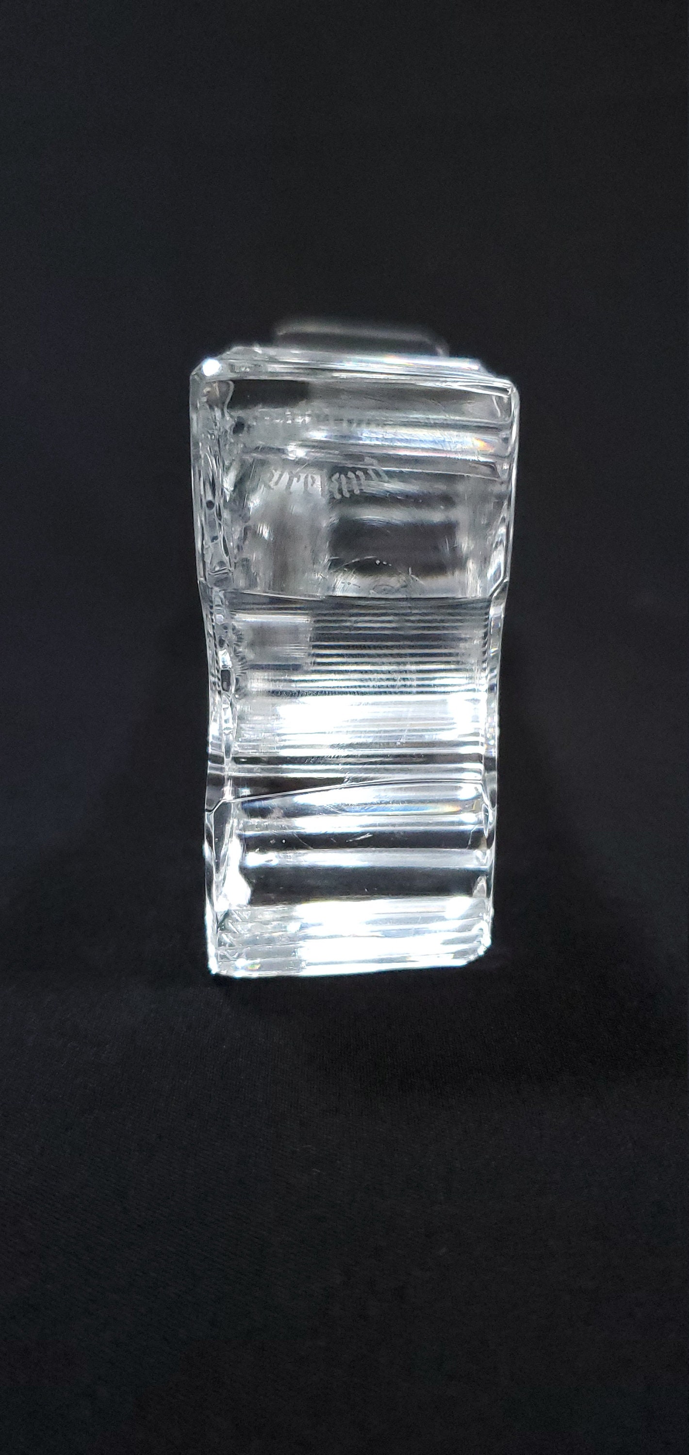 Waterford Crystal Grandfather Clock 6 Inch Ireland Irish Crystal Desk