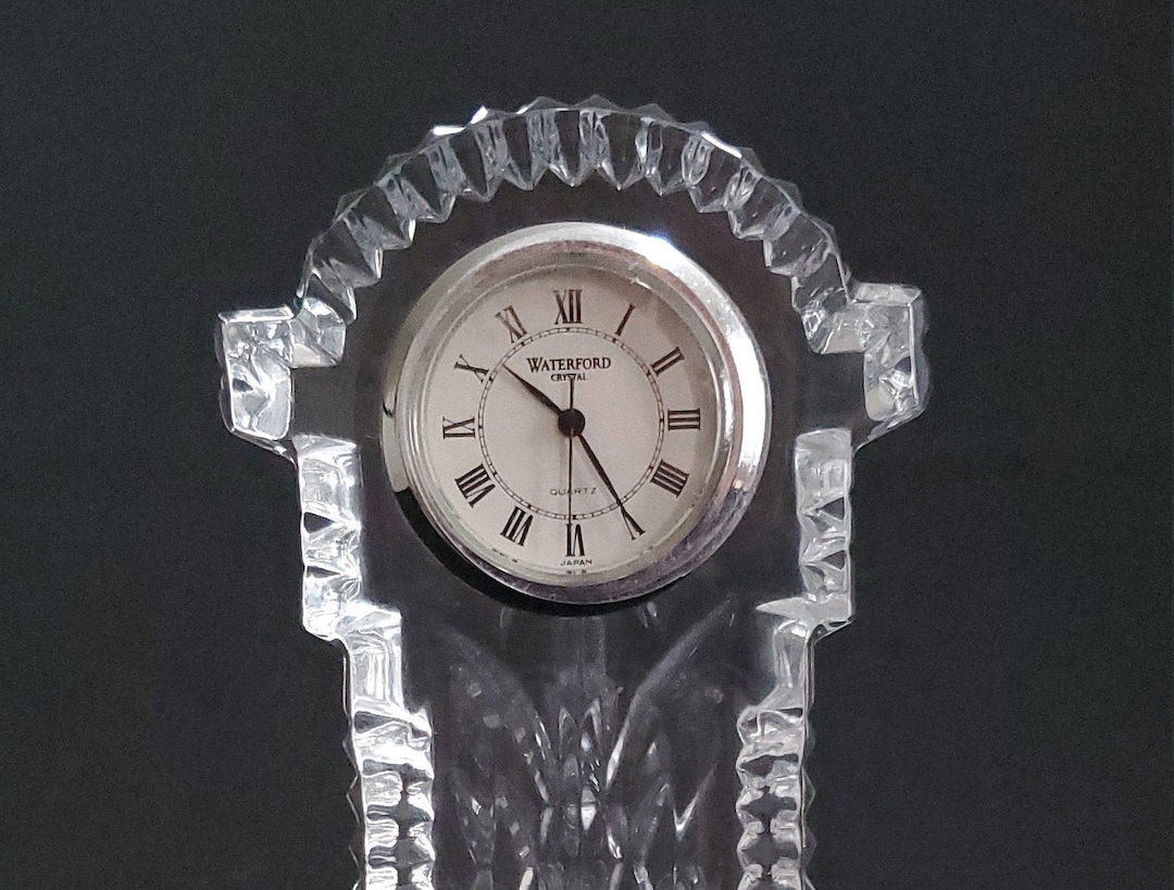 Waterford Crystal Grandfather Clock 6 Inch Ireland Irish Crystal Desk